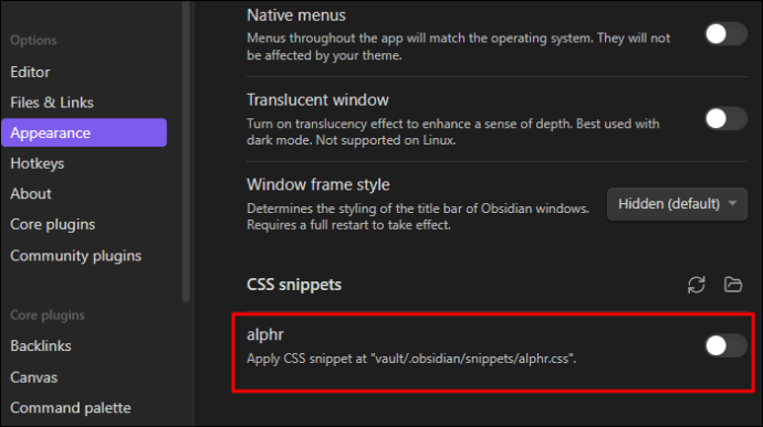1710036520 531 So verwenden Sie CSS Snippets in Obsidian