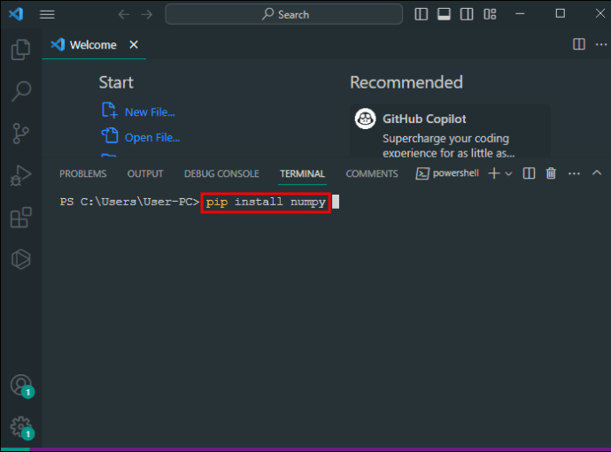 1710507686 491 So installieren Sie NumPy in VS Code