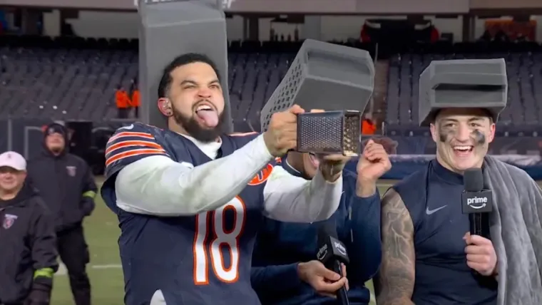 Caleb Williams QB der Chicago Bears wird am NBA All Star Wochenende Drake.webp
