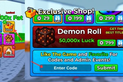 Roblox 1 Fett pro Schritt Codes April 2026