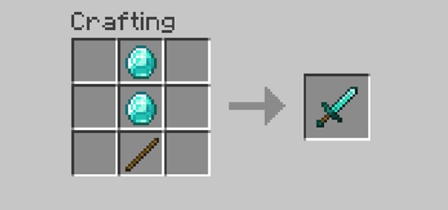 Receta de elaboración de espada de diamante