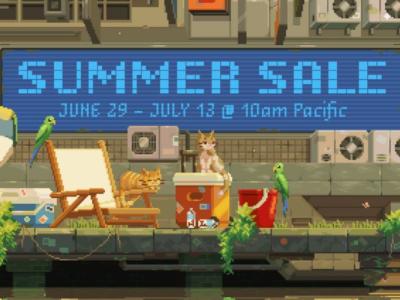 Una imagen destacada que muestra la oferta de verano de Steam