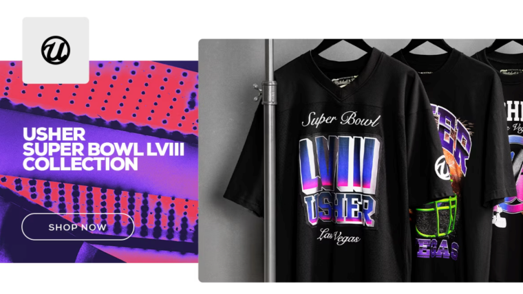La coleccion de edicion limitada del Super Bowl de Usher