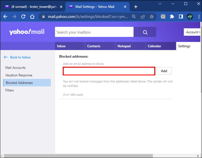 1710042536 875 Como bloquear una direccion de correo electronico en Yahoo