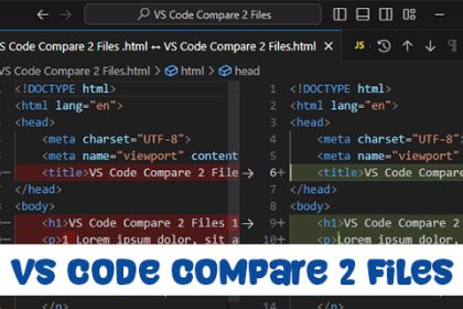 Como comparar 2 archivos en codigo VS