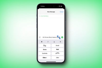 Como usar efectos de texto en iPhone con iOS 18