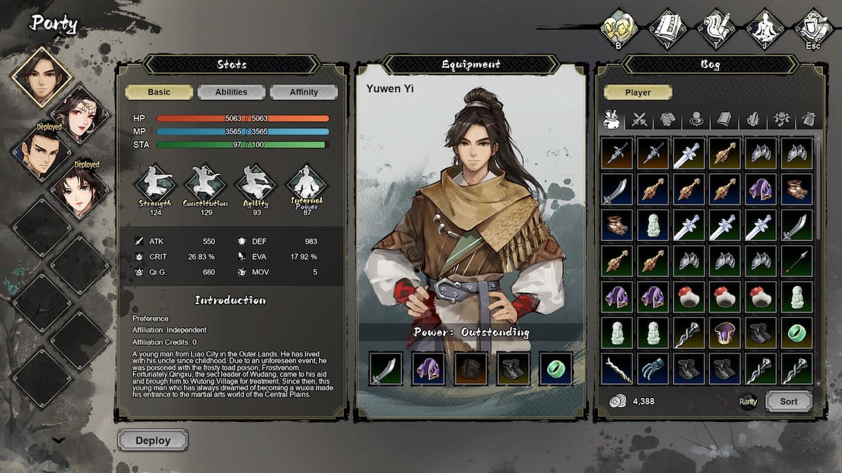 1695711372 Tous les compagnons de Wandering Sword