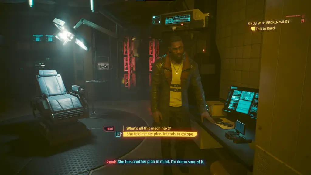 Cyberpunk 2077 Oiseaux aux ailes brisees devriez vous parler a