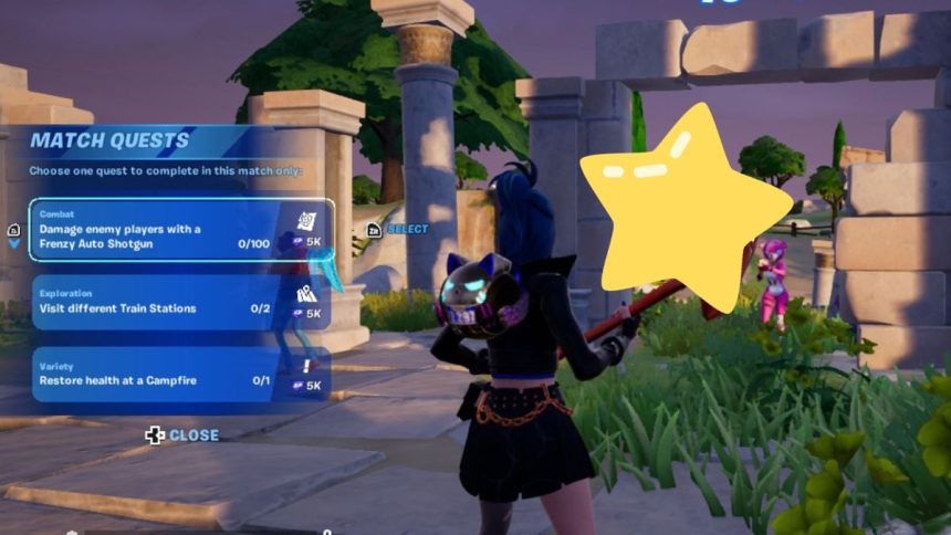 Comment fonctionnent les quetes de match dans Fortnite