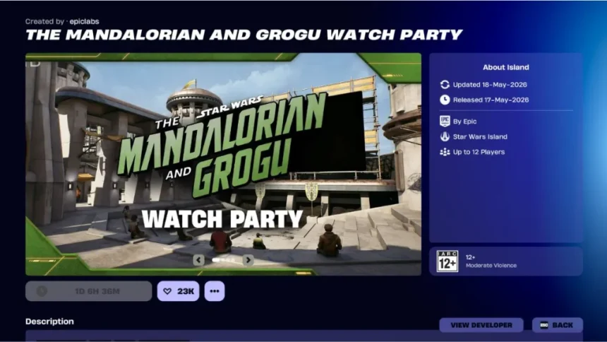 Comment regarder la projection Mandalorian et Grogu dans Fortnite et