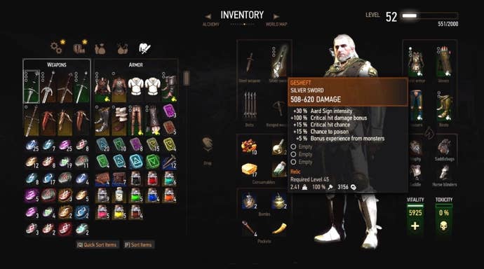 1713873642 9 The Witcher 3 La migliore guida alle armi e