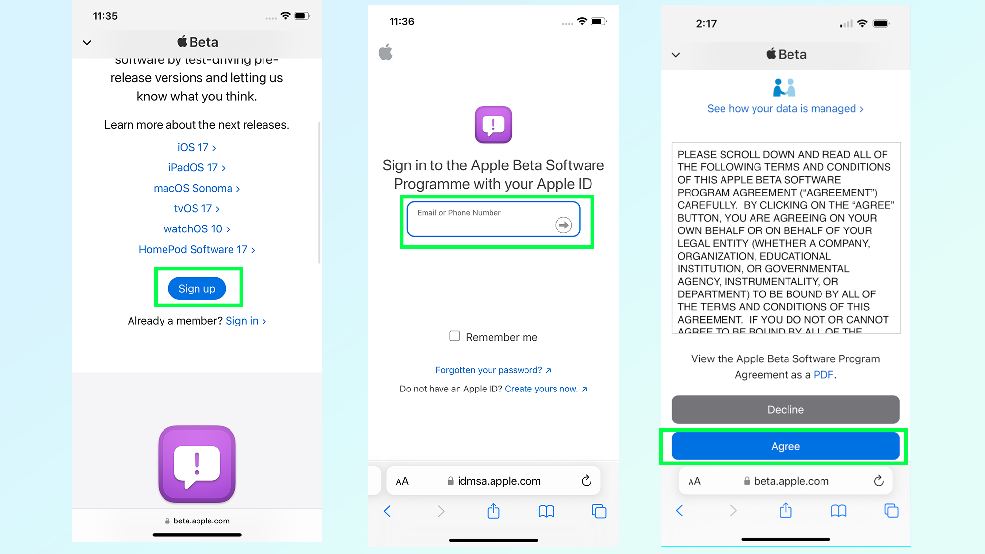 come installare ios 17.5 beta
