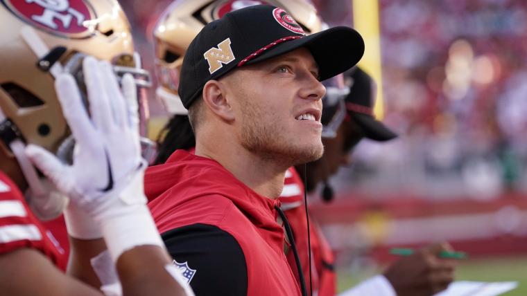 Christian McCaffrey Riserva Infortunati Fuori per Minimo 4 Partite