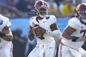 Ultime proiezioni della bozza finta per lAlabama QB Jalen Milroe.webp