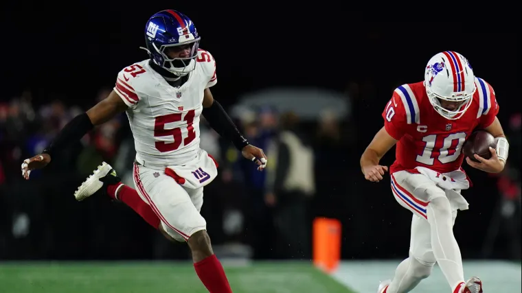 Abdul Carter z Giants w dwóch słowach wyjaśnia Mike’a Moraitisa, który w 13. tygodniu siedział na ławce rezerwowych