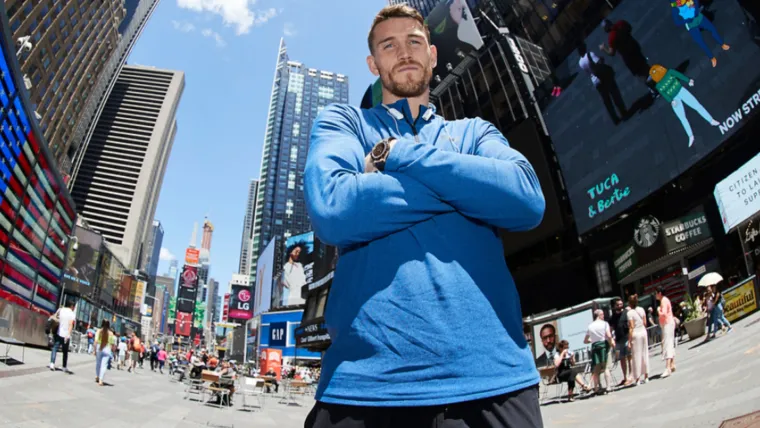 Callum Smith EUA 01122024 Uma foto da estrela do boxe Callum Smith nos EUA