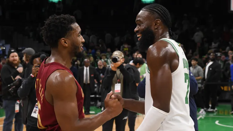 Donovan Mitchell e Jaylen Brown Donovan Mitchell e Jaylen Brown
