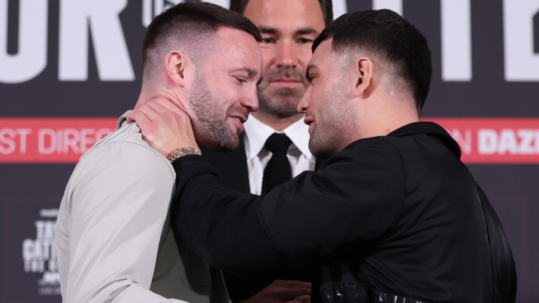 A coletiva de imprensa de Josh Taylor e Jack Catterall