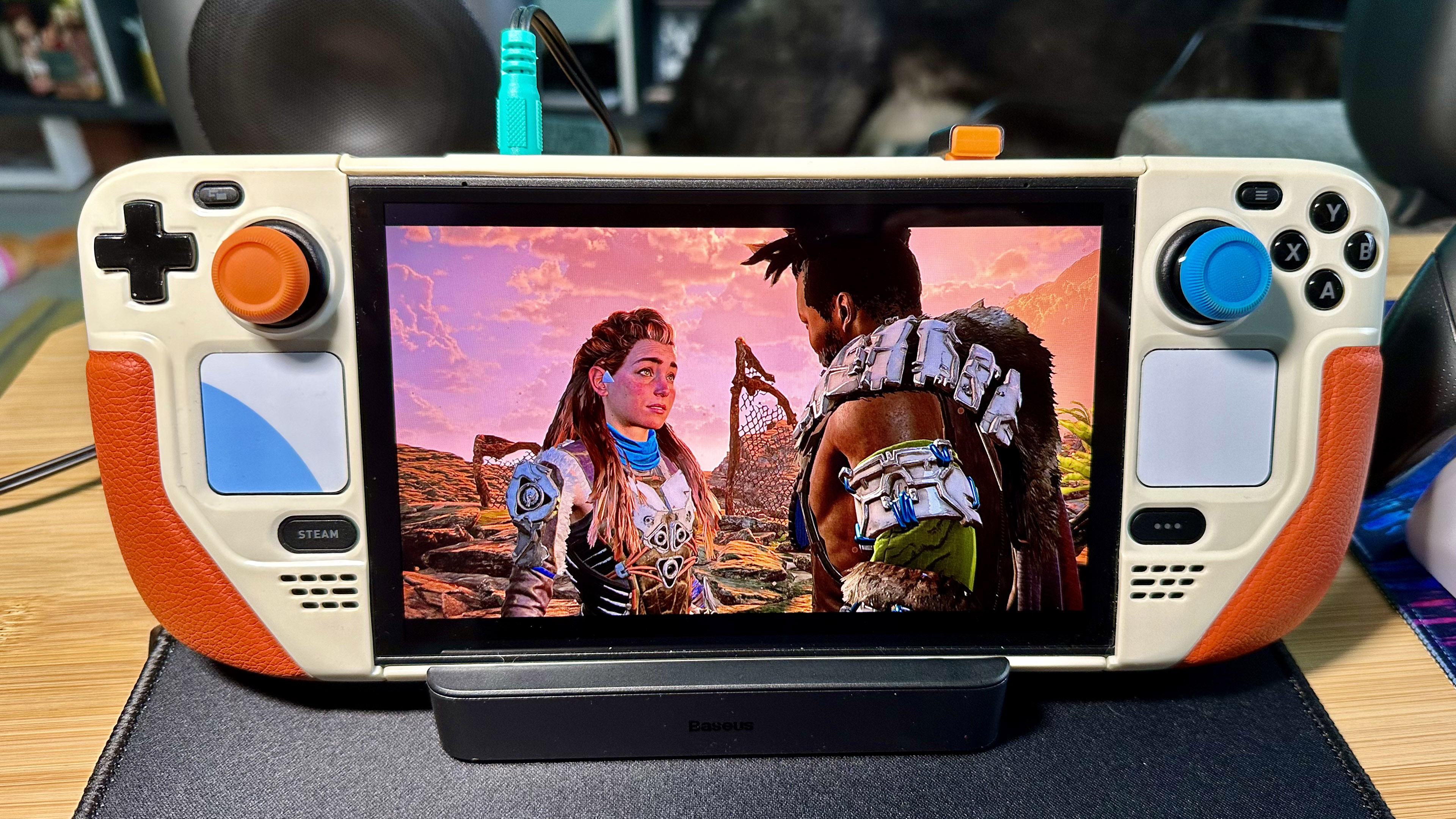 Horizon Forbidden West no Steam Deck OLED