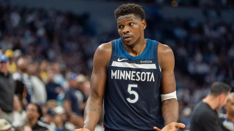 A estrela do Timberwolves Anthony Edwards ve o Playoff Wish.webp