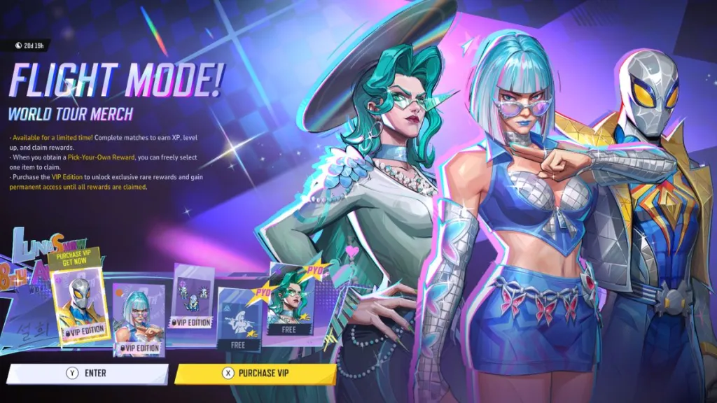 Marvel Rivals Flight Mode Disco Event Pass preco skins gratis