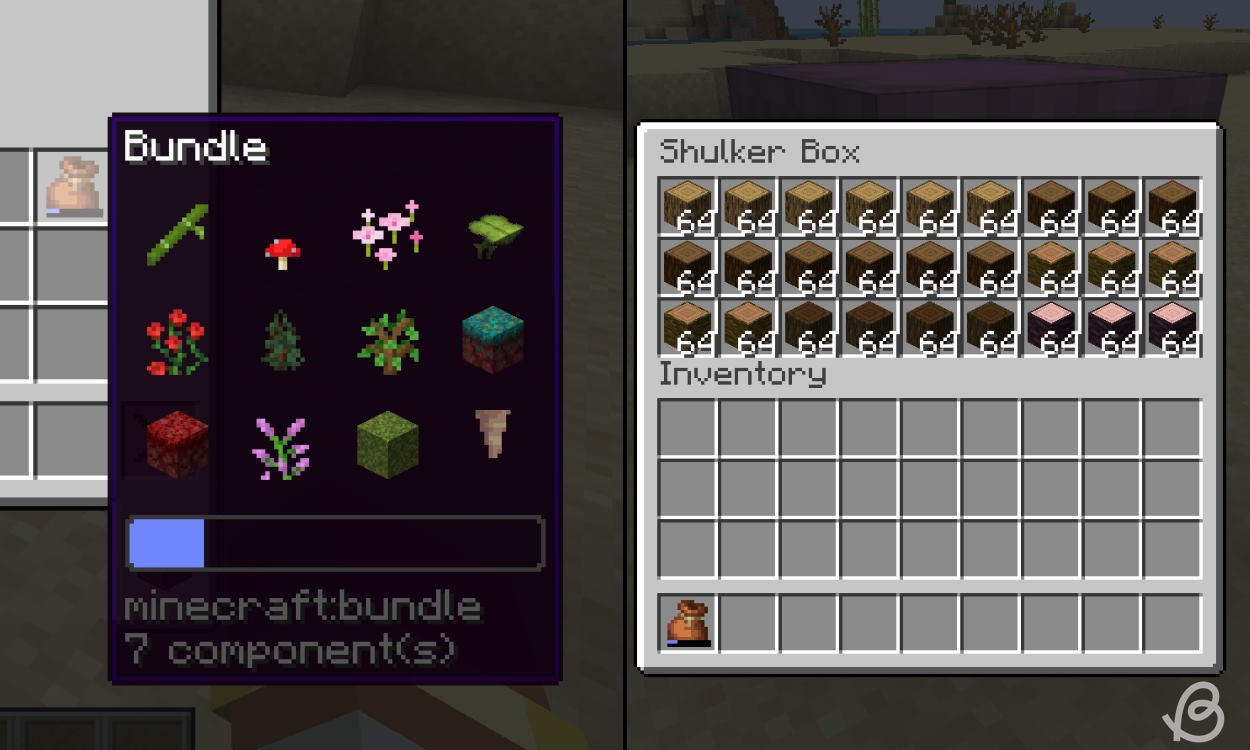 Bundle and shulker box UIs