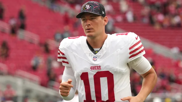 Mac Jones shines for 49ers in OT victory over Rams.webp