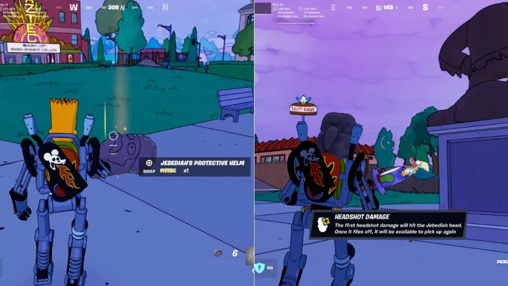Fortnite z hełmem Jebediaha