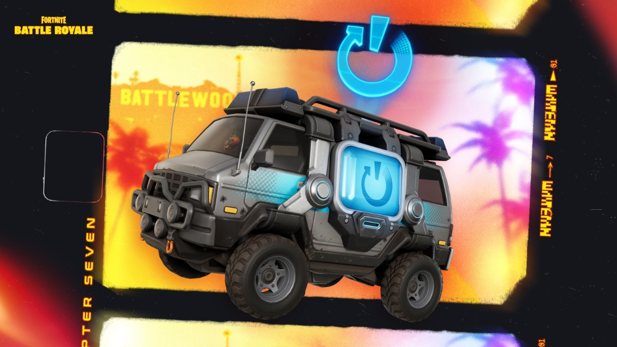 Mapa conducible de furgoneta de reinicio de Fortnite