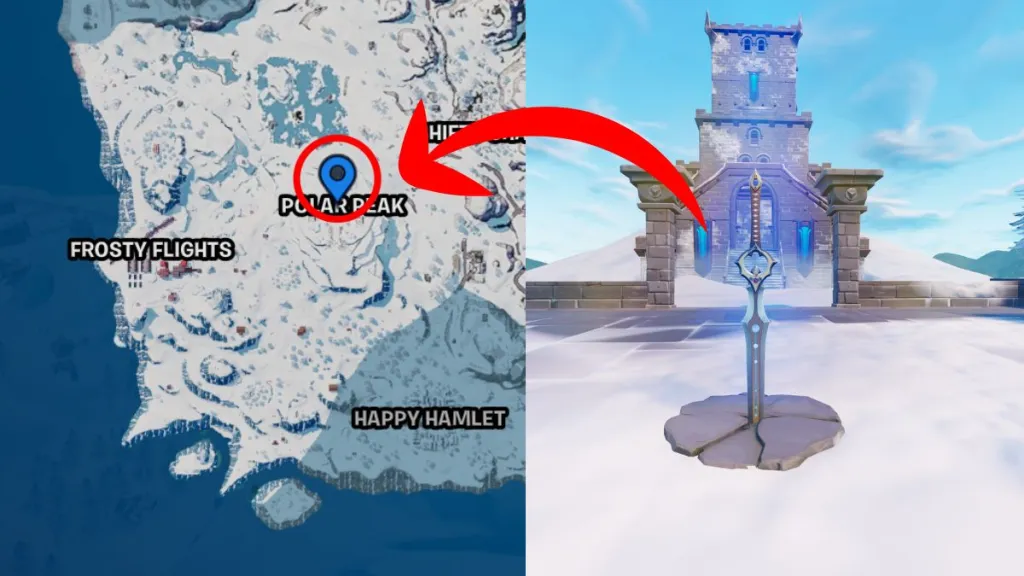 Fortnite Infinity Blade-Standort