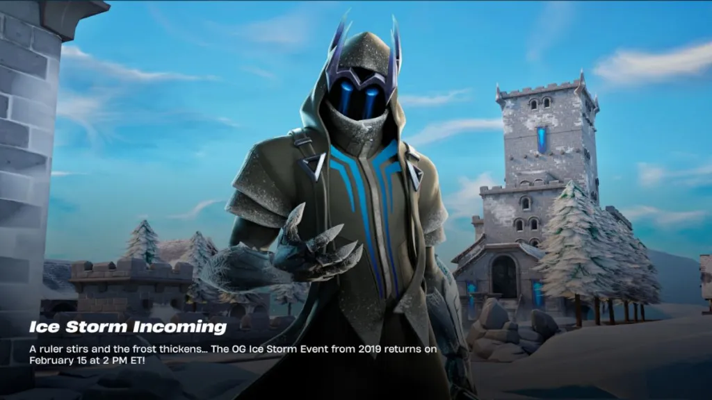 Novità sull'evento live di Fortnite OG Ice King