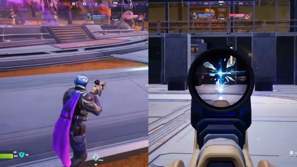 Uso del fucile Rift di Fortnite The Foundation