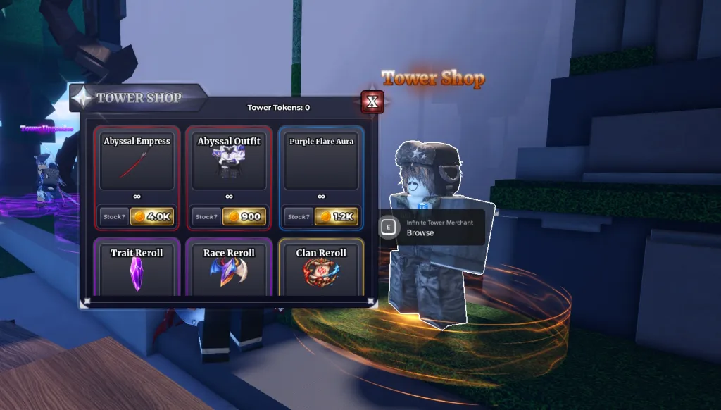 Infinite Tower Shop Sailor Piece