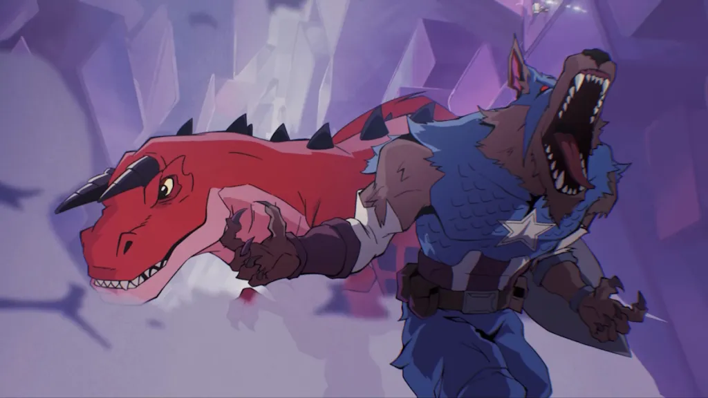 Devil Dinosaur and Werewolf Captain America in Marvel Rivals