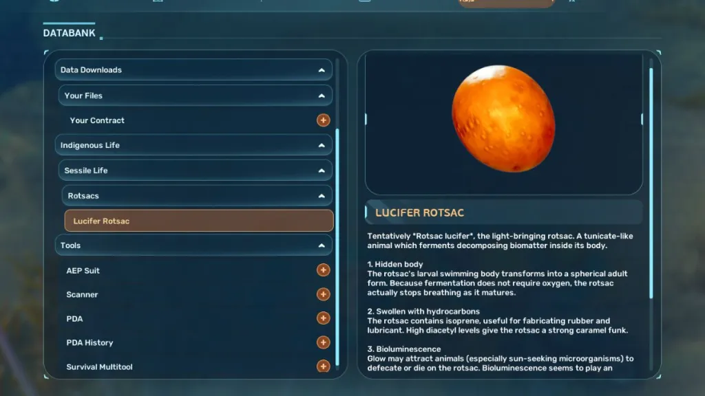 Vị trí đầu game hay nhất của Lucifer Rotsac trong Subnautica 2