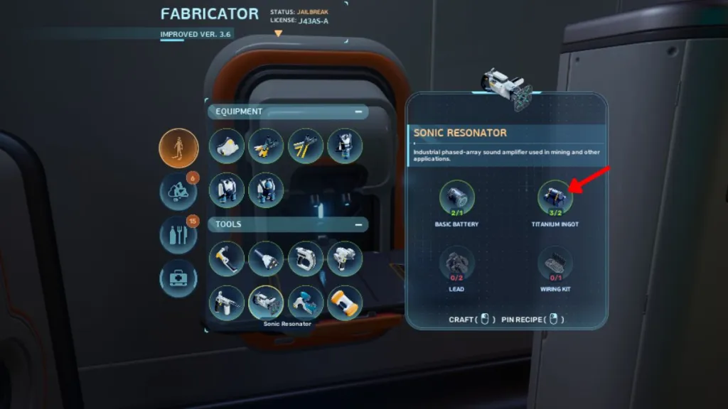 Subnautica 2 Zastosowania sztabek tytanu