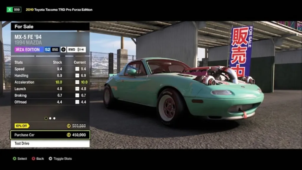 El coche más rápido de Forza Horizon 6