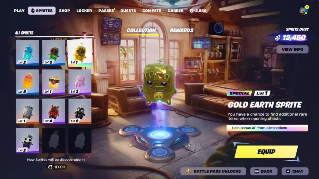 Fortnite Was machen Gold Sprites in Fortnite?