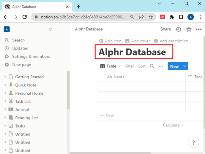 1709633312 188 How to create a database in Notion