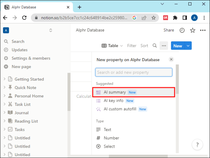 1709633313 413 How to create a database in Notion