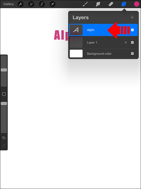 1709797232 522 How to add text in Procreate