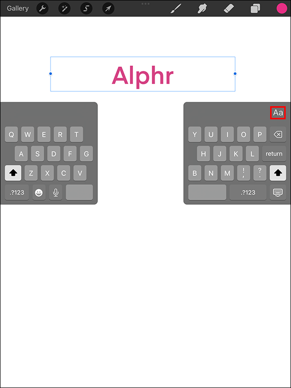 1709797232 741 How to add text in Procreate