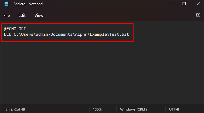 1709814274 3 How to create a BAT file
