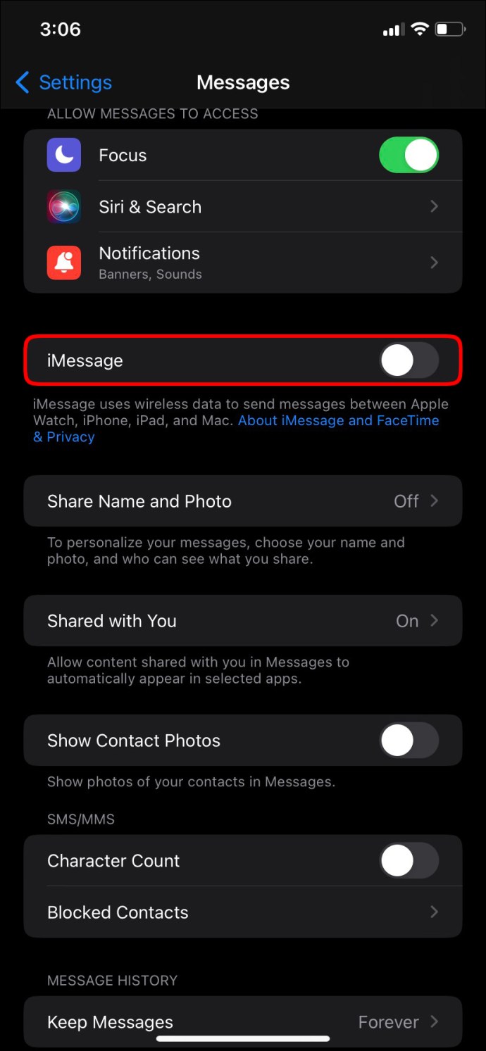 1710040107 817 How to fix when iMessage keeps turning off