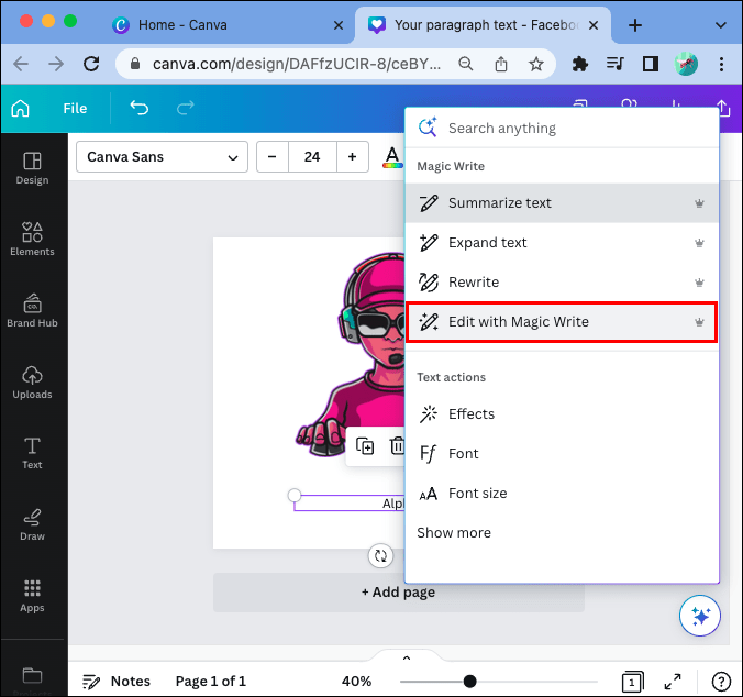 1710407311 448 How to Use Canva Magic Writing