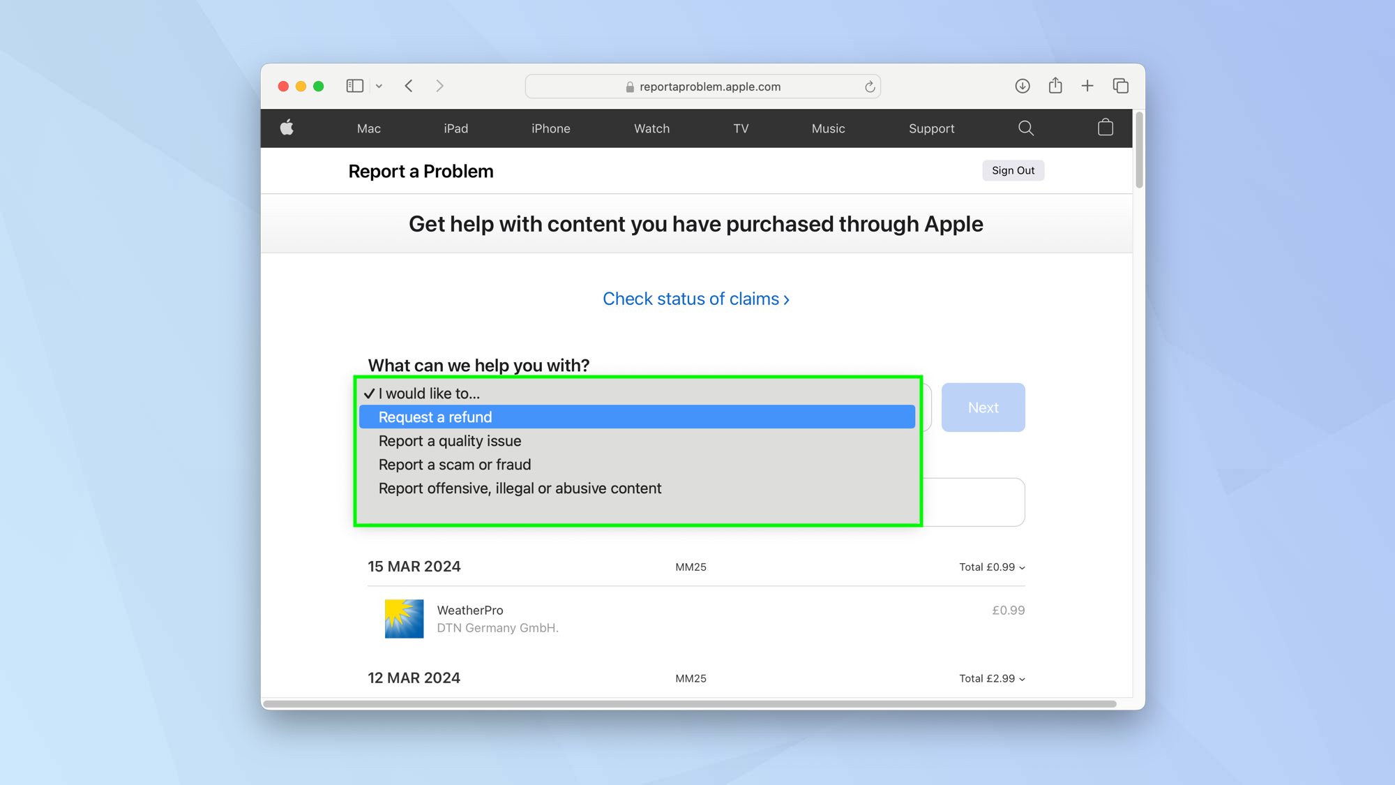 How to get a refund on iTunes or App Store purchases