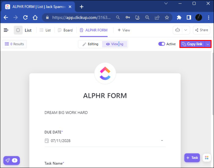 1711020929 597 How to create a form in ClickUp