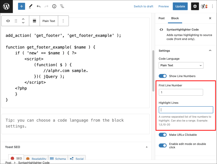 1711038931 962 How to use code blocks in WordPress