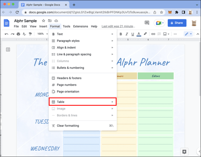 1711389632 366 How to delete a table in Google Docs