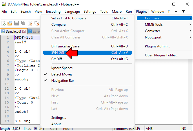 1711522837 185 How to compare two files with Notepad
